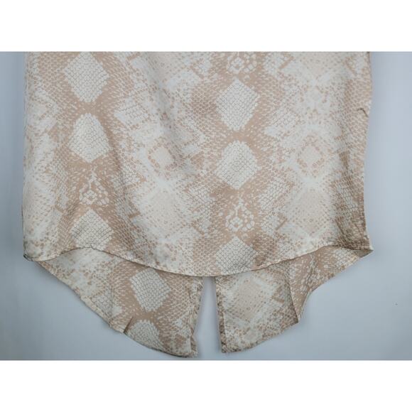 Three Eighty Two Revolve Women's Collette Tee Blouse Jerdon Snakeskin Sz XS - Picture 3 of 9